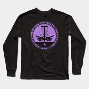 Purple Disc Golf Sniper Wings Long Sleeve T-Shirt